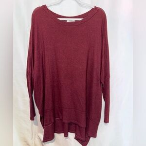 Merlot oversized lightweight sweater